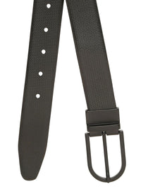 Teakwood Leathers Men Textured Leather Reversible Formal Belt