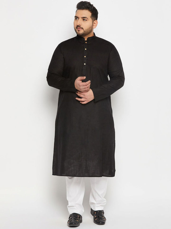 VASTRAMAY Men Plus Size Pure Cotton Mid-Rise Pyjama
