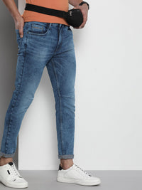 The Indian Garage Co Men Relaxed Fit Light Fade Stretchable Jeans
