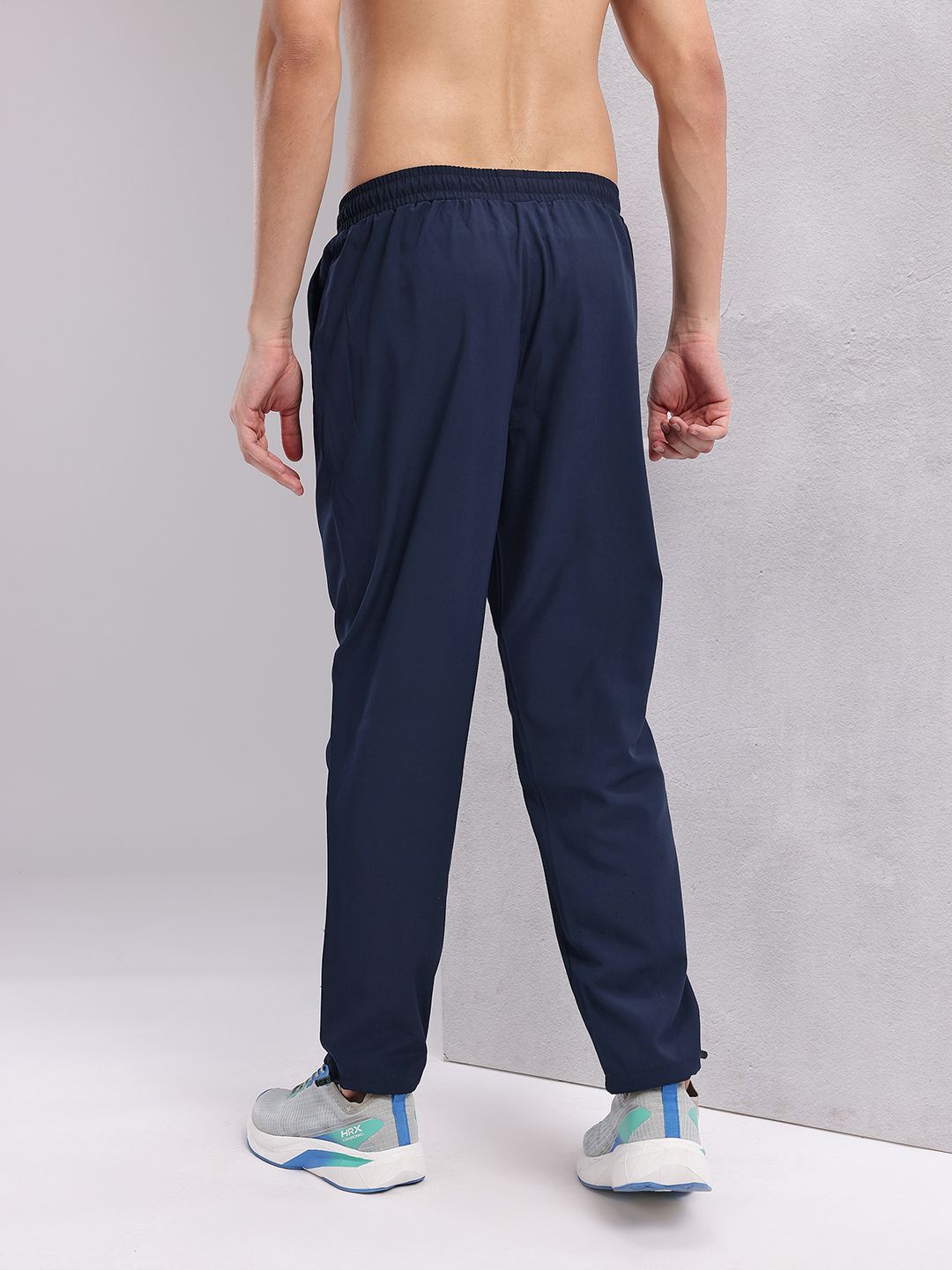 HRX by Hrithik Roshan Men Mid-Rise Rapid-Dry Running Track Pants with Toogled Hem
