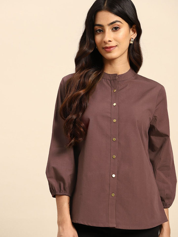 all about you Pure Cotton Opaque Casual Shirt