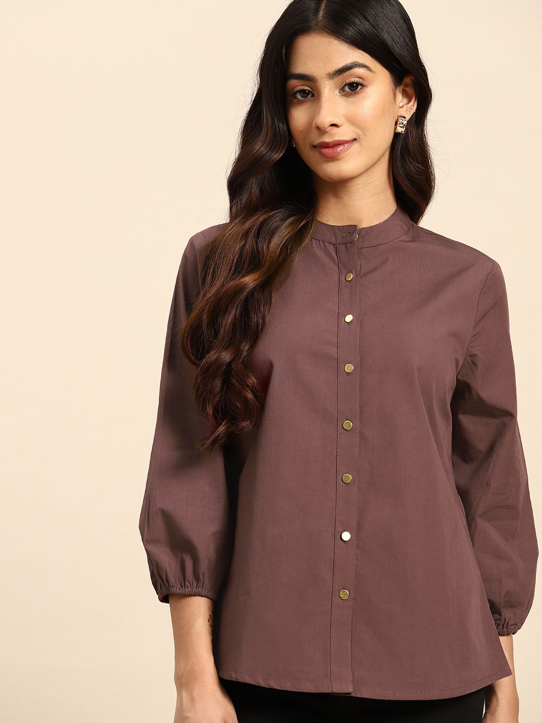 all about you Pure Cotton Opaque Casual Shirt