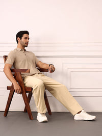 Mr Bowerbird Men Pleated Mid-Rise Liberal Fit Trousers