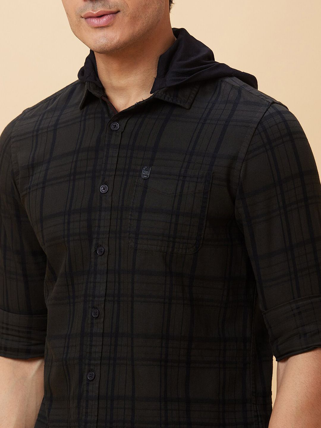 Being Human Slim Fit Tartan Checked Casual Shirt