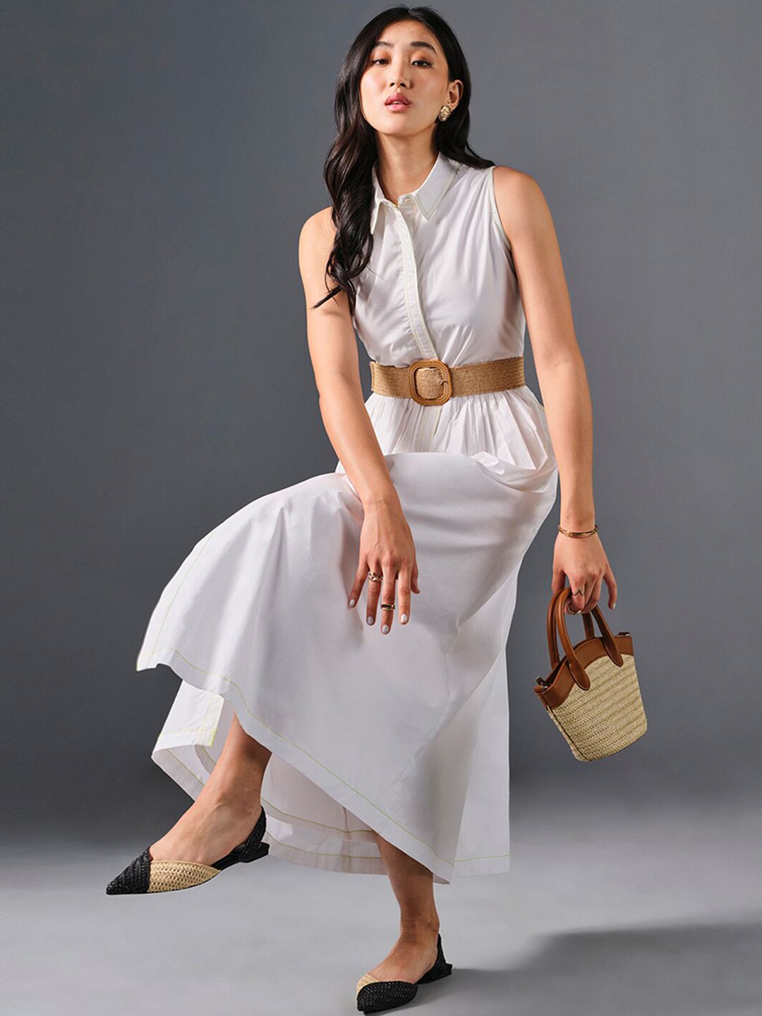 AND Solid Maxi Dress