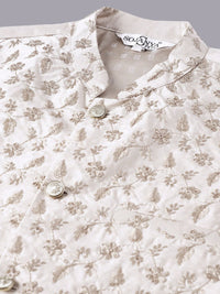 SOJANYA PLUS Woven Design Kurta & Pyjamas With Nehrujacket