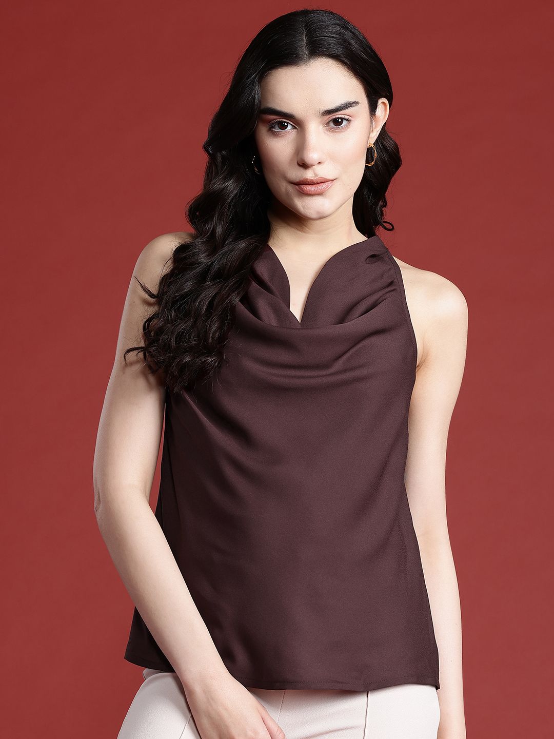 all about you Cowl Neck Top