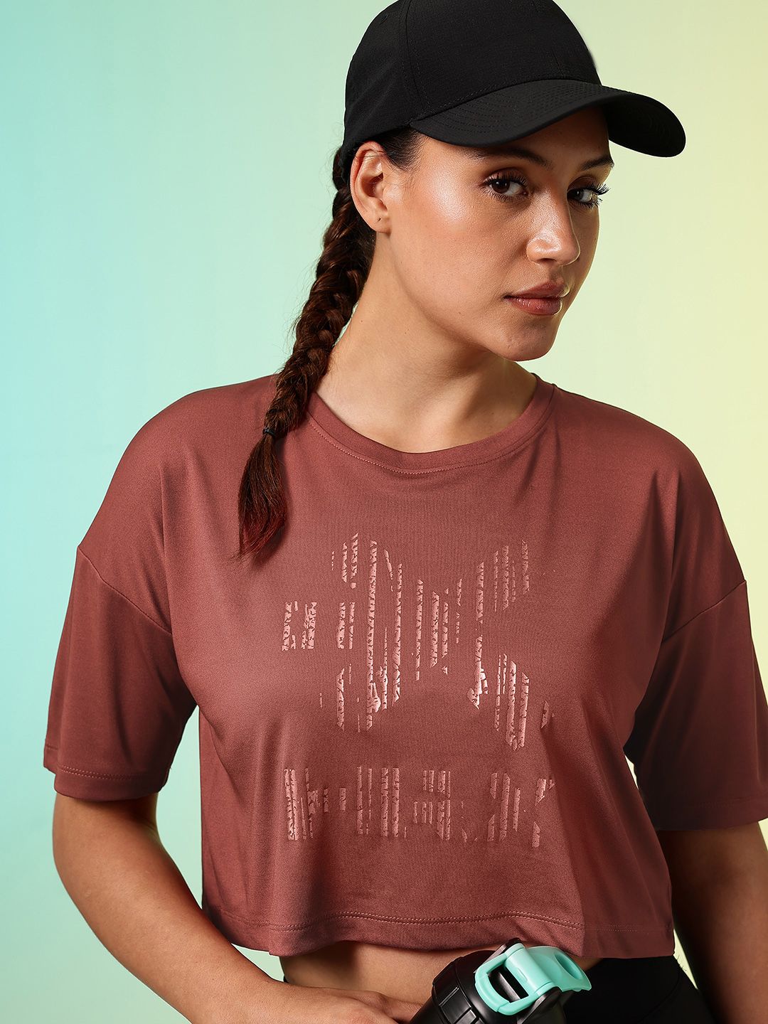 HRX by Hrithik Roshan Brand Logo Printed Training T-shirt