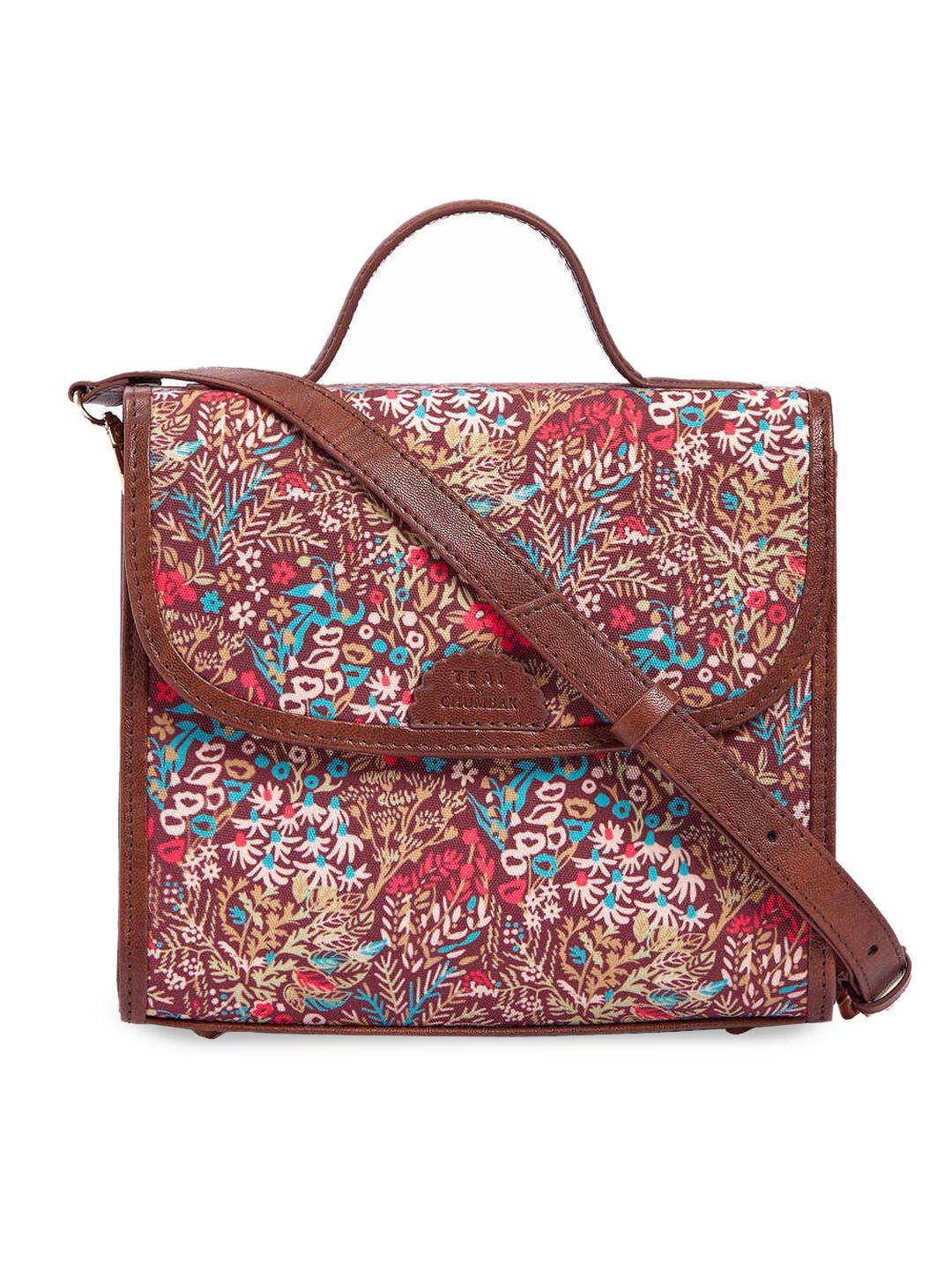 TEAL BY CHUMBAK Floral Printed Sling Bag