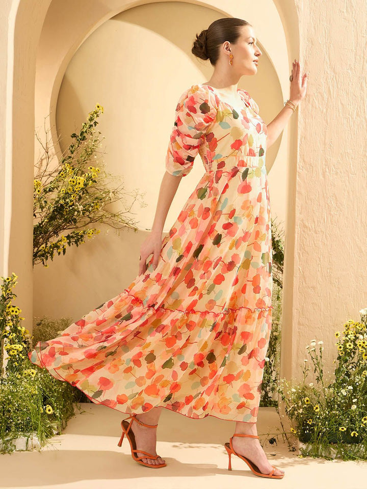 Antheaa Women Floral Printed Maxi Dress