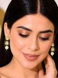 PANASH Teardrop Shaped Drop Earrings