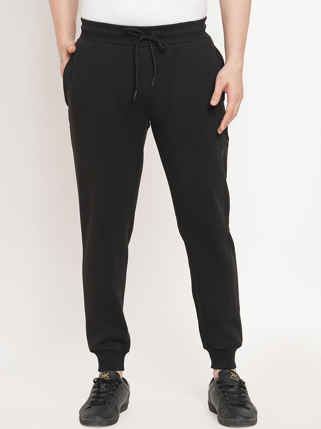 Sweet Dreams Men Black Solid Joggers