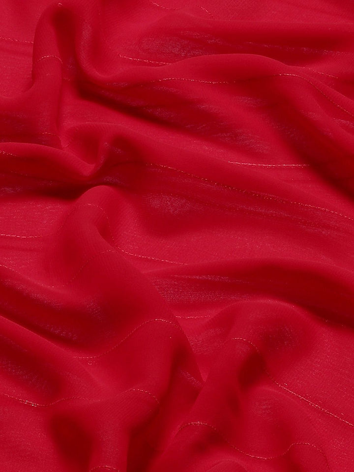 Tikhi Imli Red Striped Saree