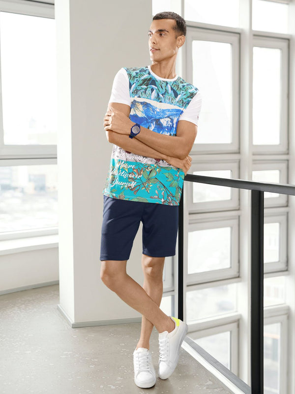 Being Human Men White Printed Cotton  T-shirt