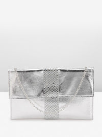 Anouk Abstract Textured Embellished Envelope Clutch