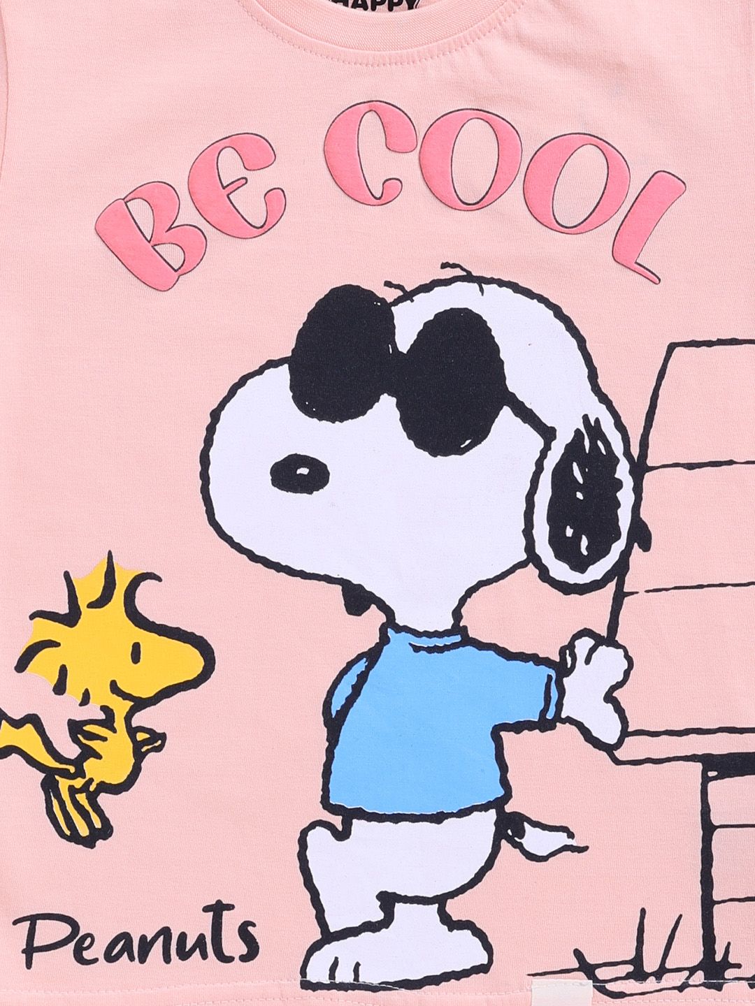 Happy Faces Boys Snoopy Printed Pure Cotton T-shirt