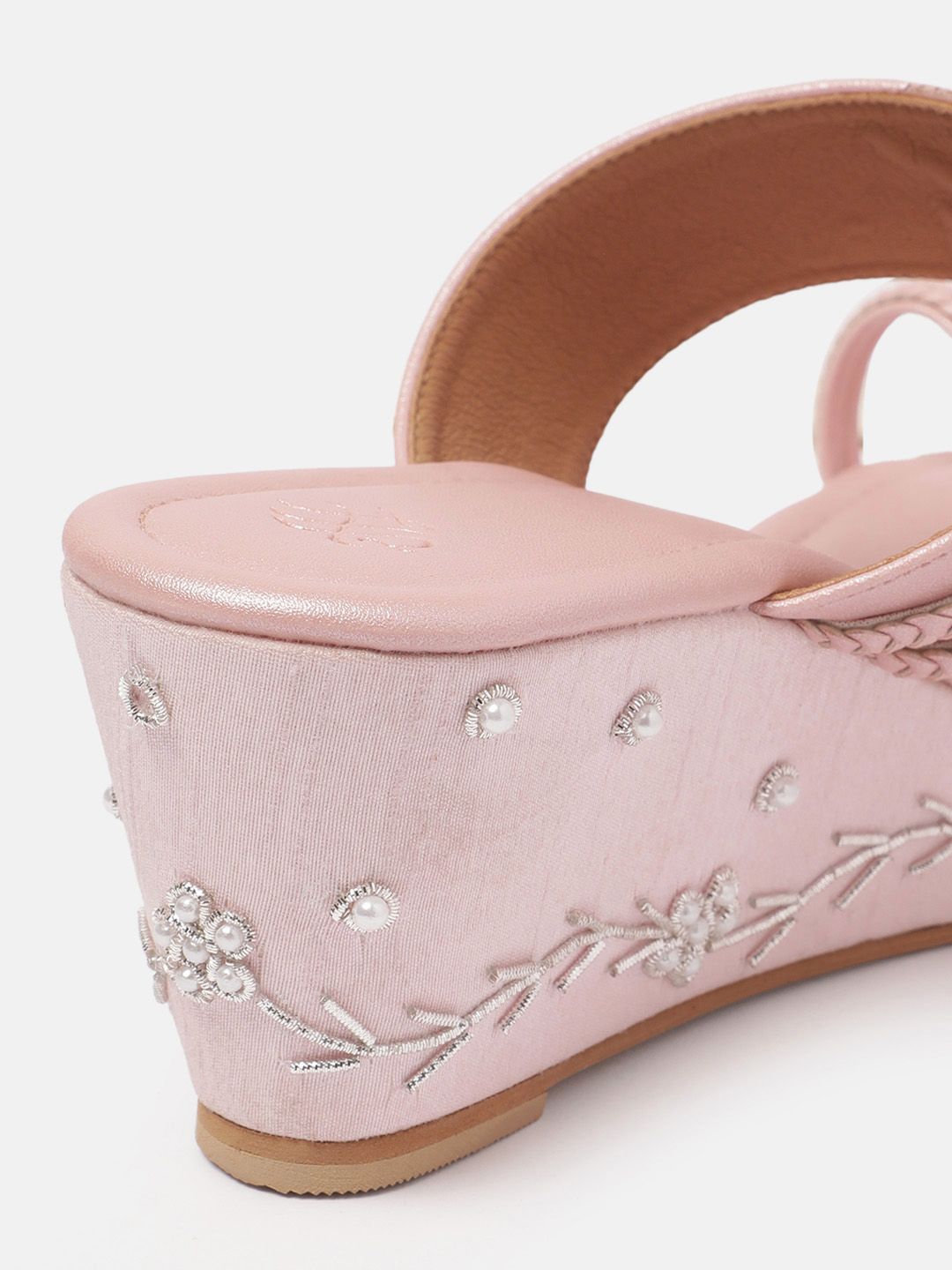 House of Pataudi Embellished Detailed Wedges