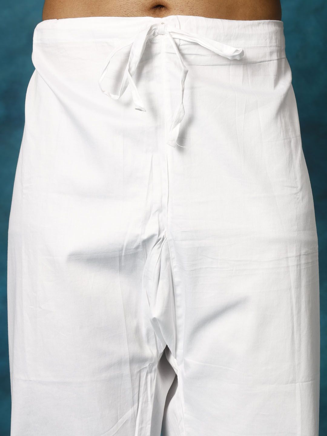 VASTRAMAY Men White Kurta with Pyjamas