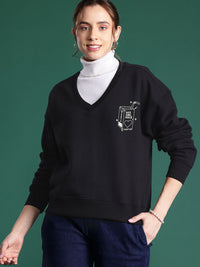DressBerry Women Solid Sweatshirt