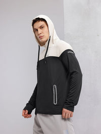 HRX by Hrithik Roshan Colourblocked Hooded Rapid-Dry Running T-shirt