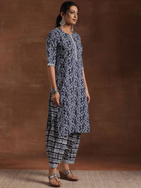 Libas Floral Printed Pure Cotton Kurta with Salwar & Dupatta