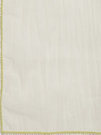 Libas Women Yellow Paisley Embroidered Thread Work Kurta with Churidar & With Dupatta