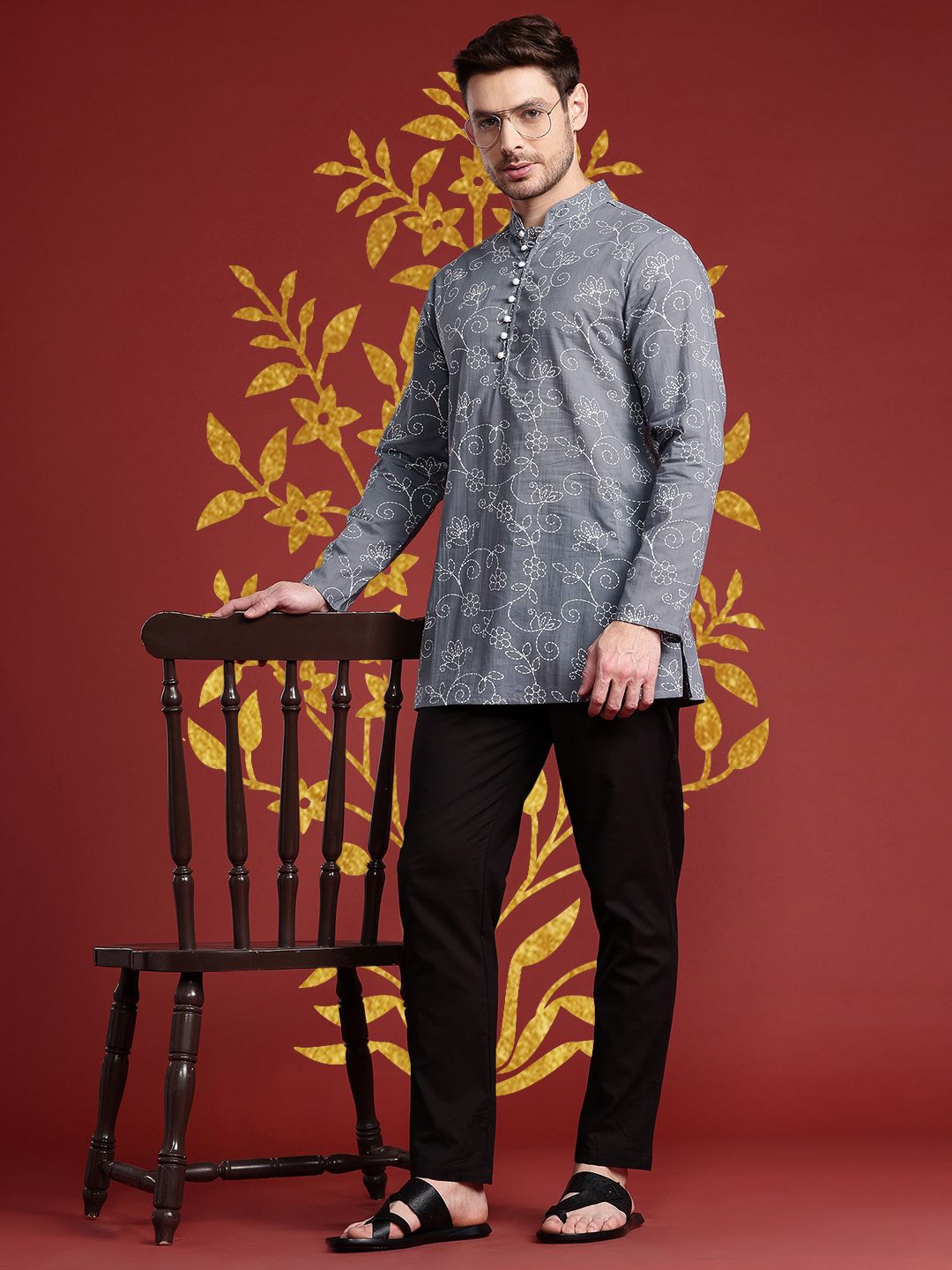 Anouk Ethnic Motifs Printed Kurta