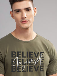 ADRO Men Typography Printed T-shirt