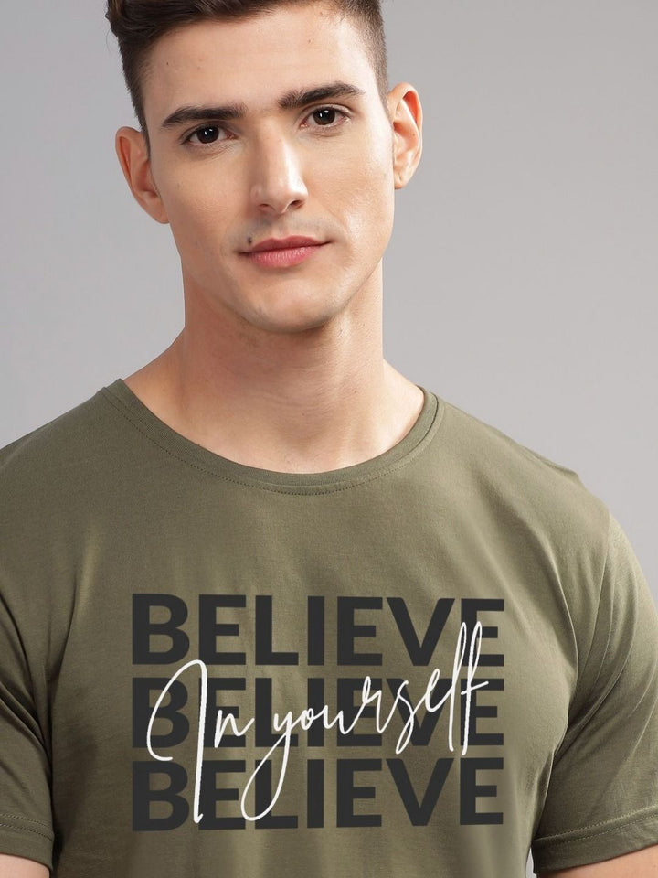 ADRO Men Typography Printed T-shirt