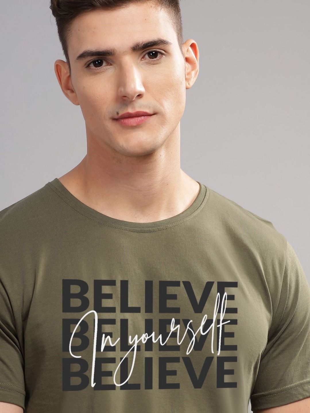 ADRO Men Typography Printed T-shirt
