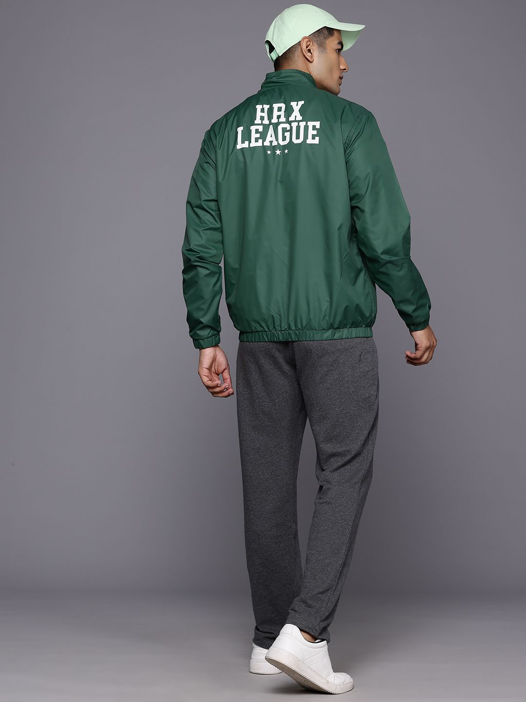 HRX by Hrithik Roshan Back Print Lifestyle Bomber Jacket