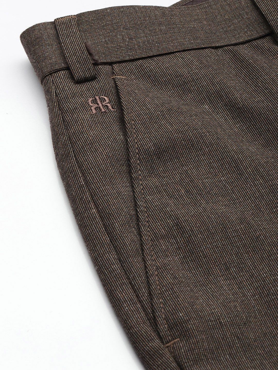 Raymond Men Textured Slim Fit Formal Trousers