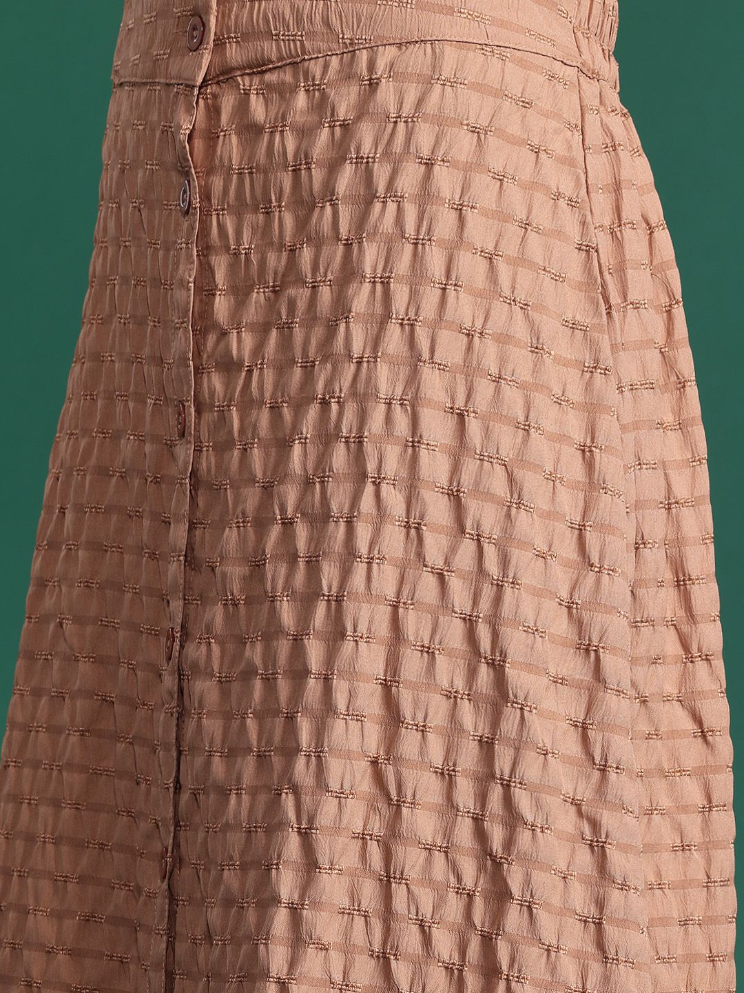DressBerry Textured Top With Skirt Co-Ord Set