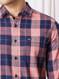 The Indian Garage Co Men Regular Fit Checked Casual Shirt