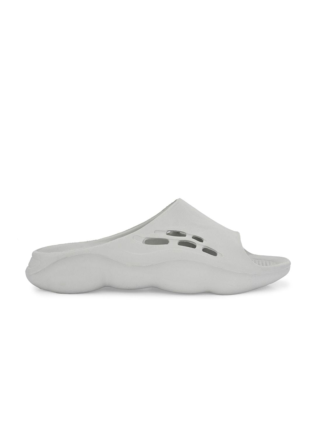 HRX by Hrithik Roshan Men Grey Self Design Sliders