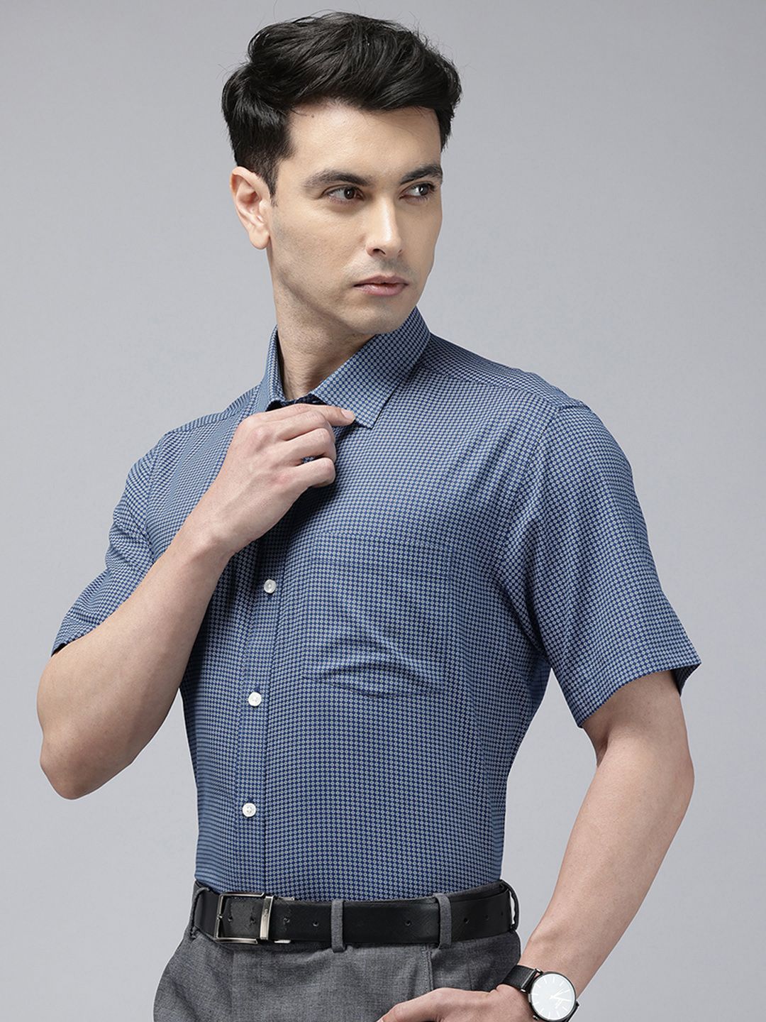 Park Avenue Floral Printed Formal Shirt