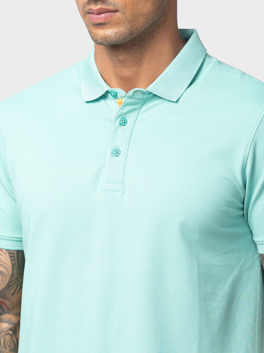 SPYKAR Men Polo Collar Slim Fit Cotton T-shirt