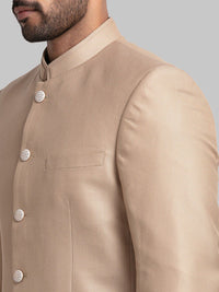 Raymond Men Woven Designed Single-Breasted Bandhgala Blazer Two-Piece Suit