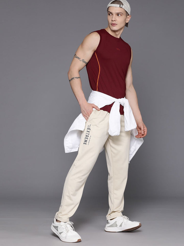 HRX by Hrithik Roshan Men Lifestyle Track Pants With Placement Typography