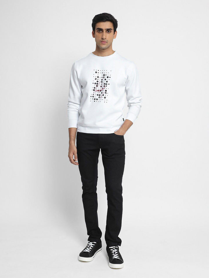 RARE RABBIT Men Venicee Graphic Printed Sweatshirt
