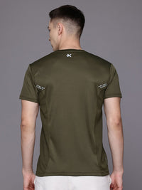 HRX by Hrithik Roshan Striped Rapid-Dry Training T-shirt