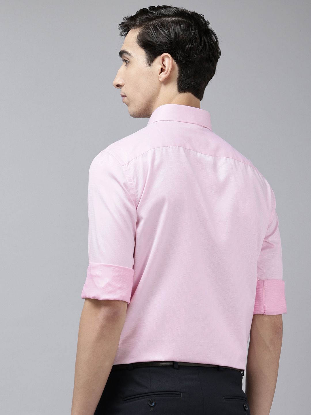 Park Avenue Slim Fit Textured Formal Shirt
