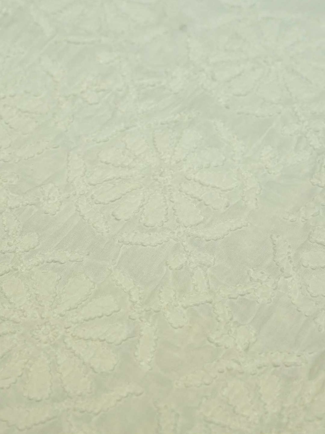 House of Chikankari Women White Cotton Chikankari Embroidered Palazzo