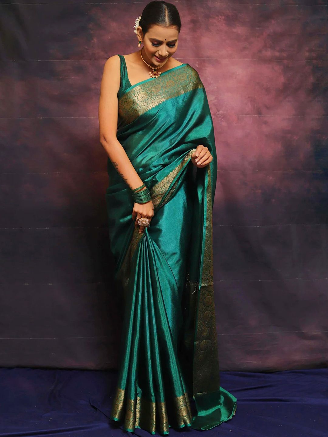 KALINI Zari Banarasi Saree