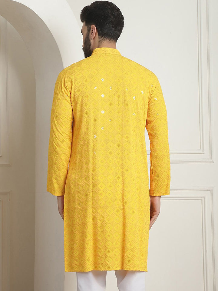 SOJANYA Kurta Kolar Mandarin Kerja Benang Labuci