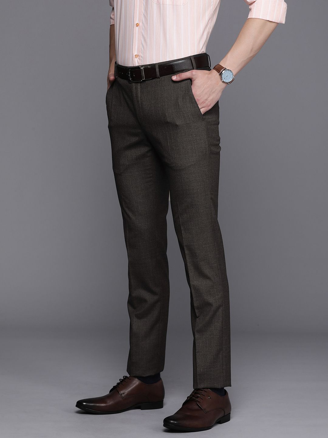 Raymond Men Slim Fit Formal Trousers