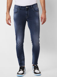 SPYKAR Men Slim Fit Heavy Fade Stretchable Jeans