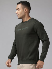 Park Avenue Brand Logo Printed Pullover Sweatshirt
