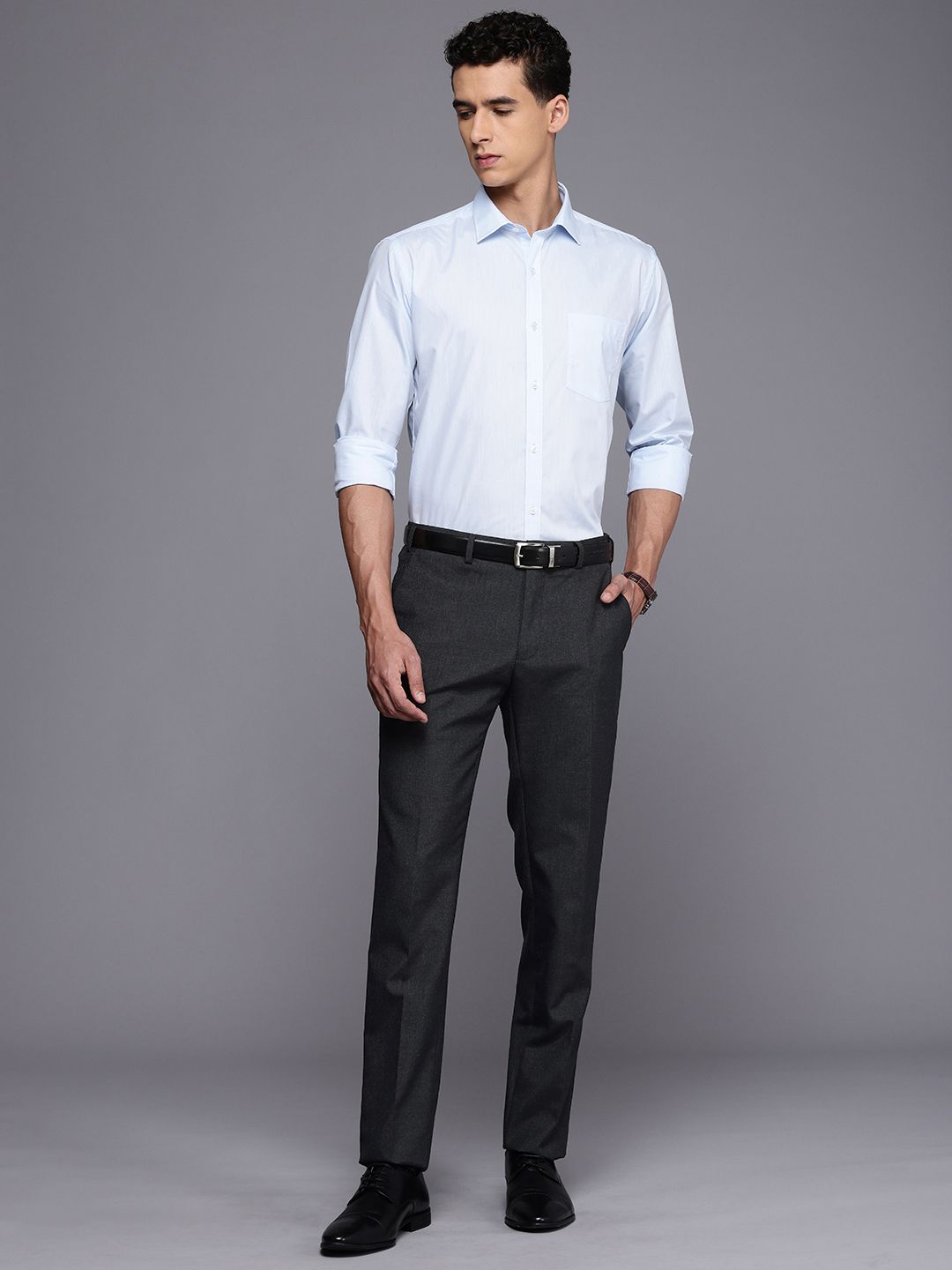 Raymond Men Slim Fit Formal Trousers