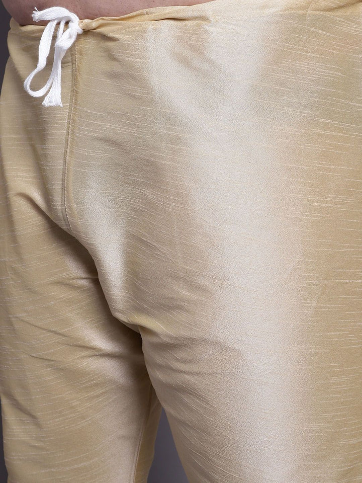 SOJANYA PLUS Regular Silk Cotton Kurta With Pyjamas & Nehru Jacket